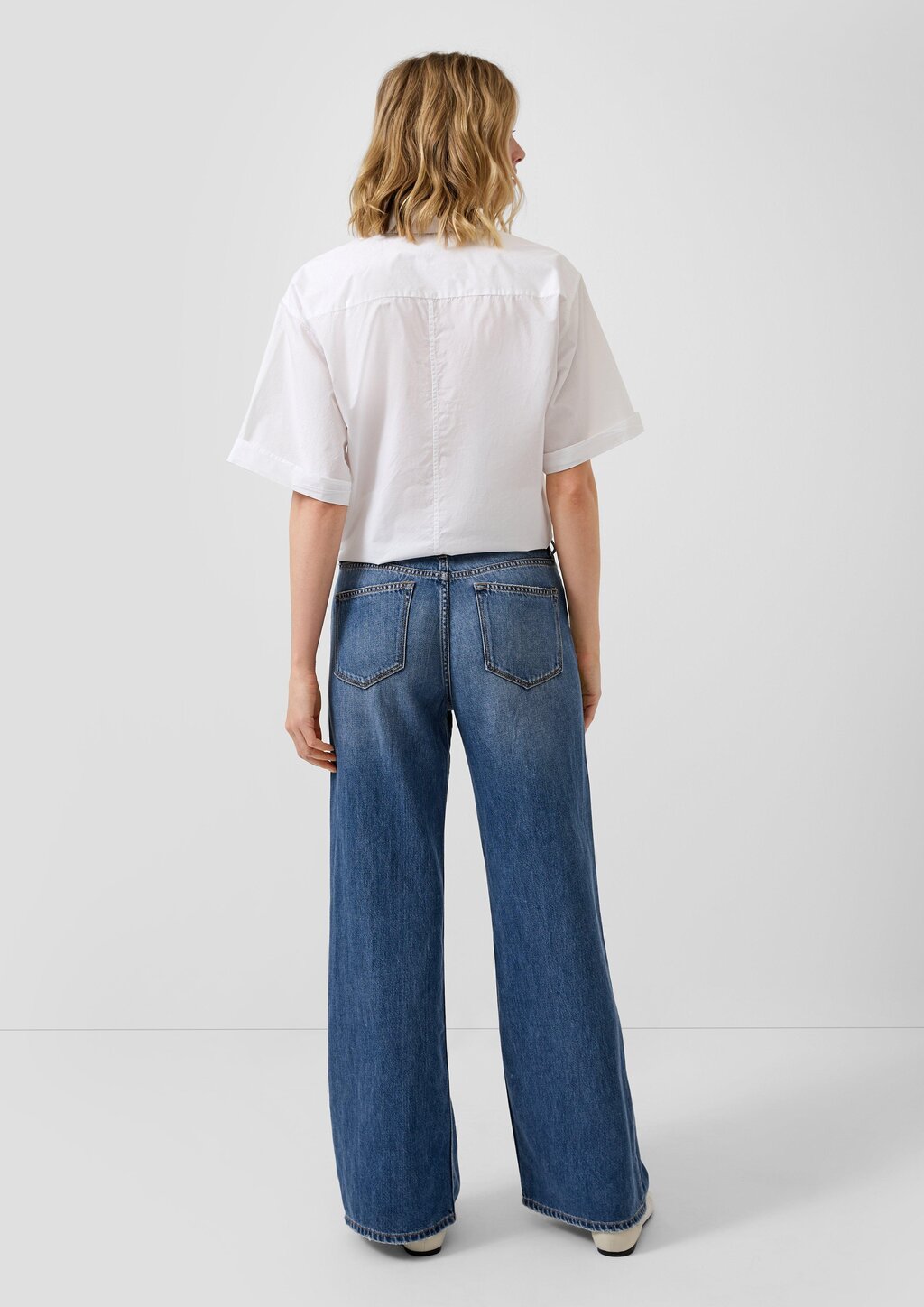 Jeans Suri / Regular Fit / High Rise / Wide Leg / mit Bindedetail