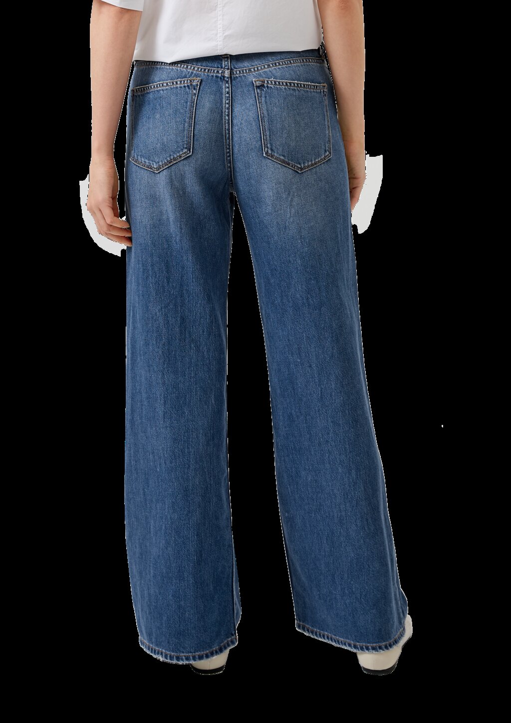 Jeans Suri / Regular Fit / High Rise / Wide Leg / mit Bindedetail