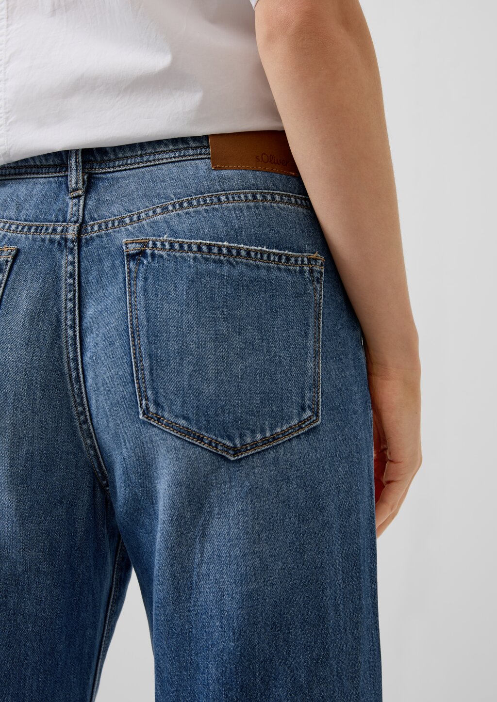 Jeans Suri / Regular Fit / High Rise / Wide Leg / mit Bindedetail