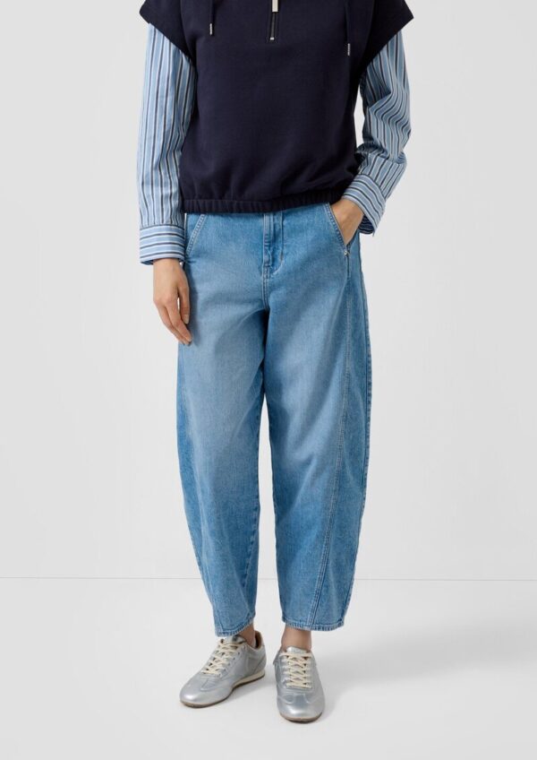 Ankle-Jeans / Relaxed Fit / High Rise / Barrel Leg