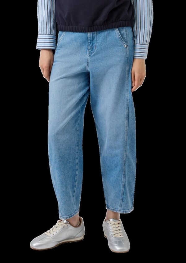 Ankle-Jeans / Relaxed Fit / High Rise / Barrel Leg