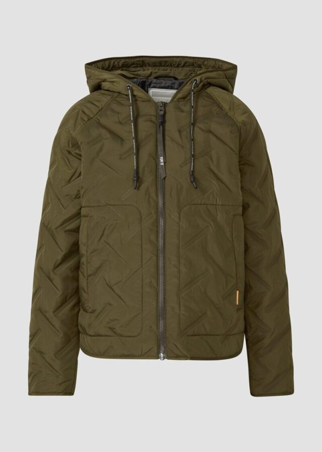Wattierte Jacke mit Kapuze