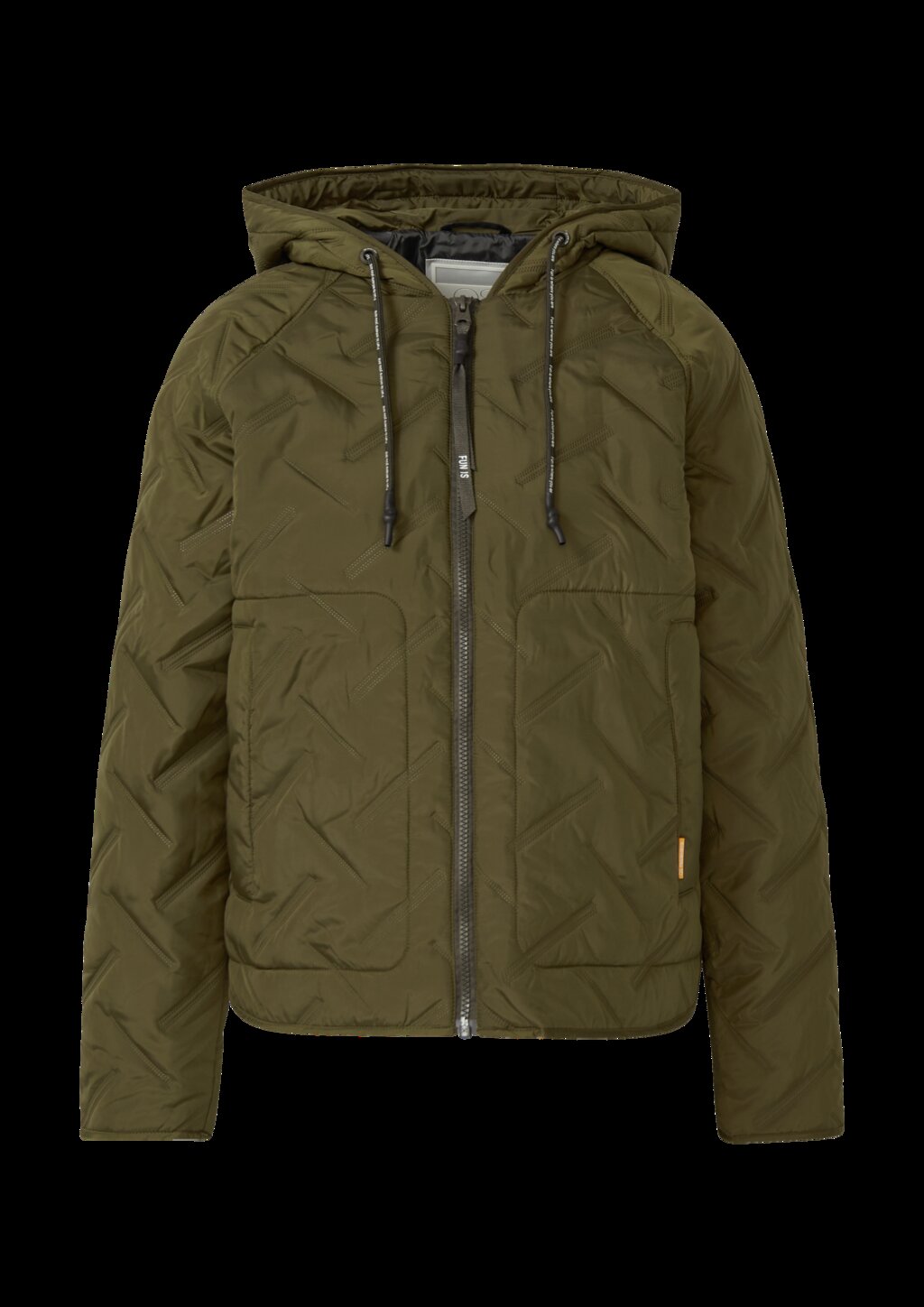 Wattierte Jacke mit Kapuze