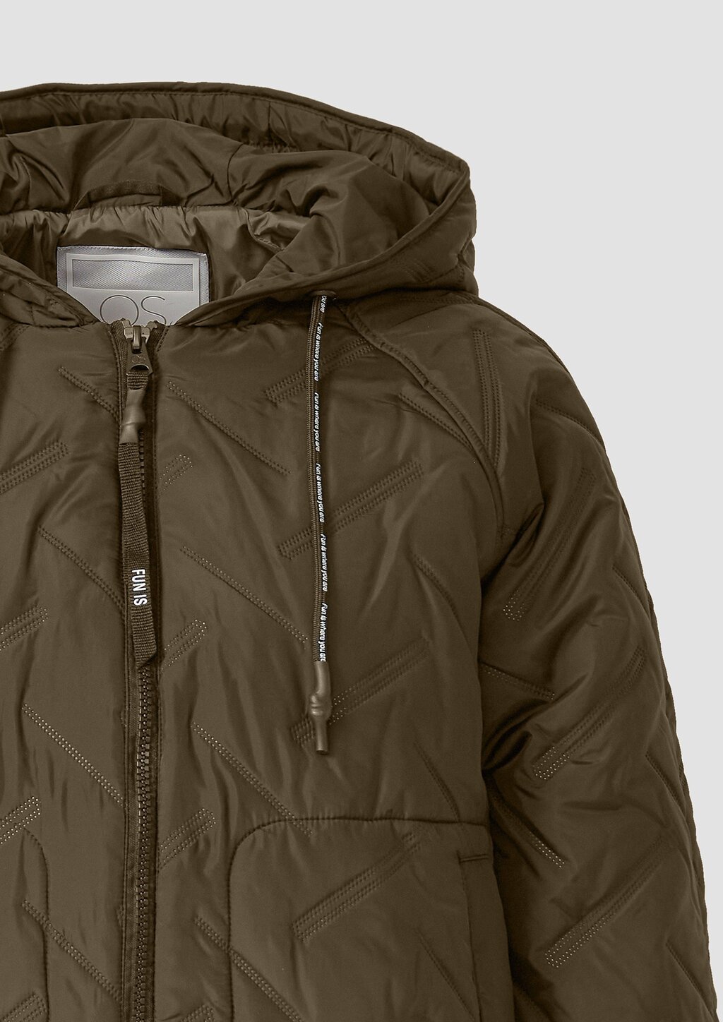 Wattierte Jacke mit Kapuze