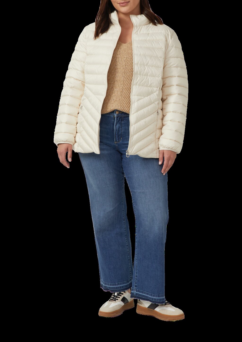 Leichte Steppjacke mit Stehkragen