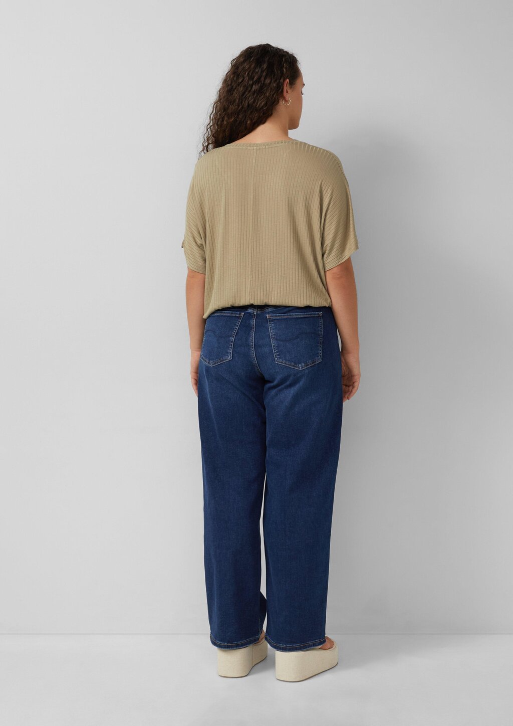 Oversize-Shirt mit Rippstruktur