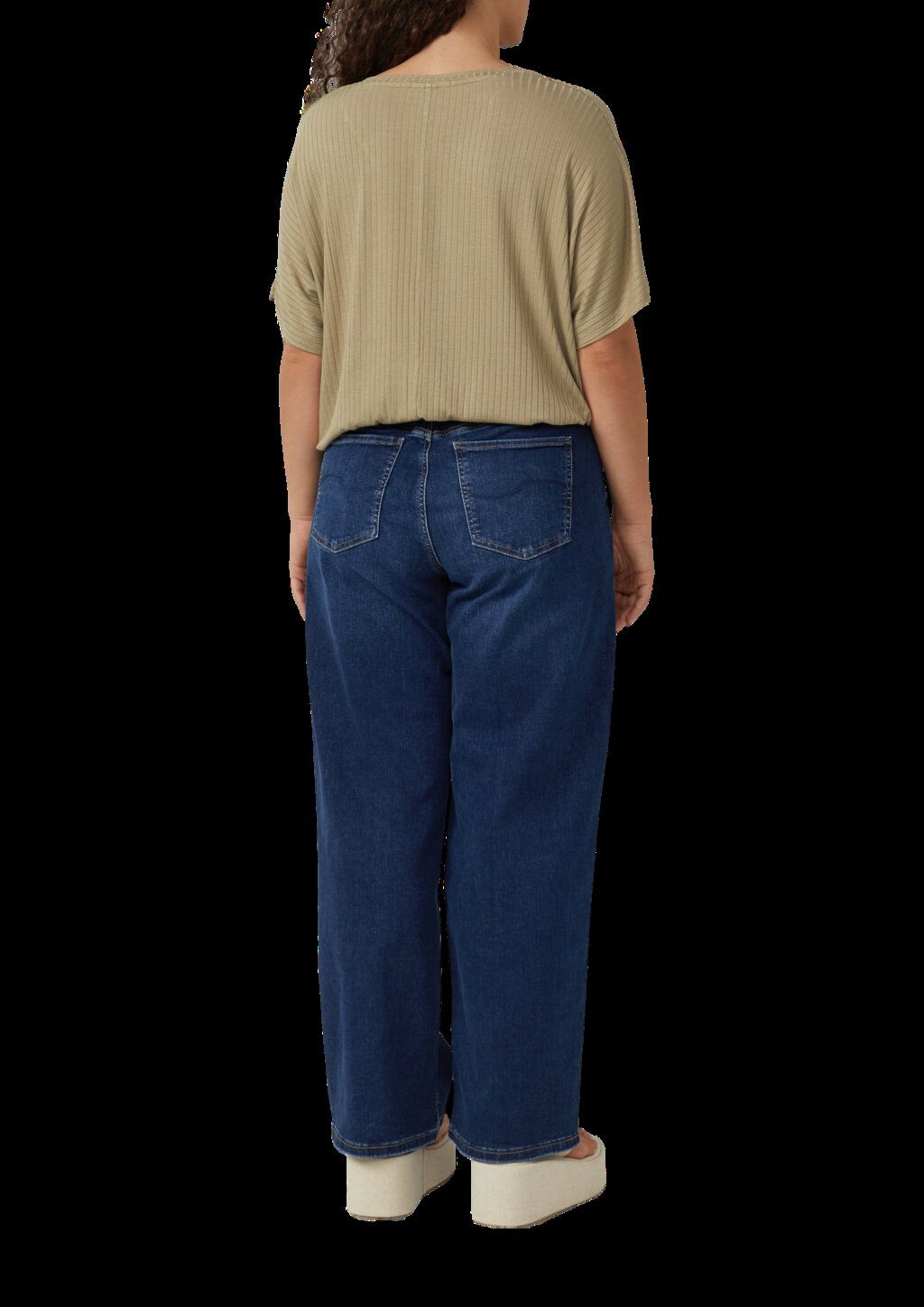 Oversize-Shirt mit Rippstruktur