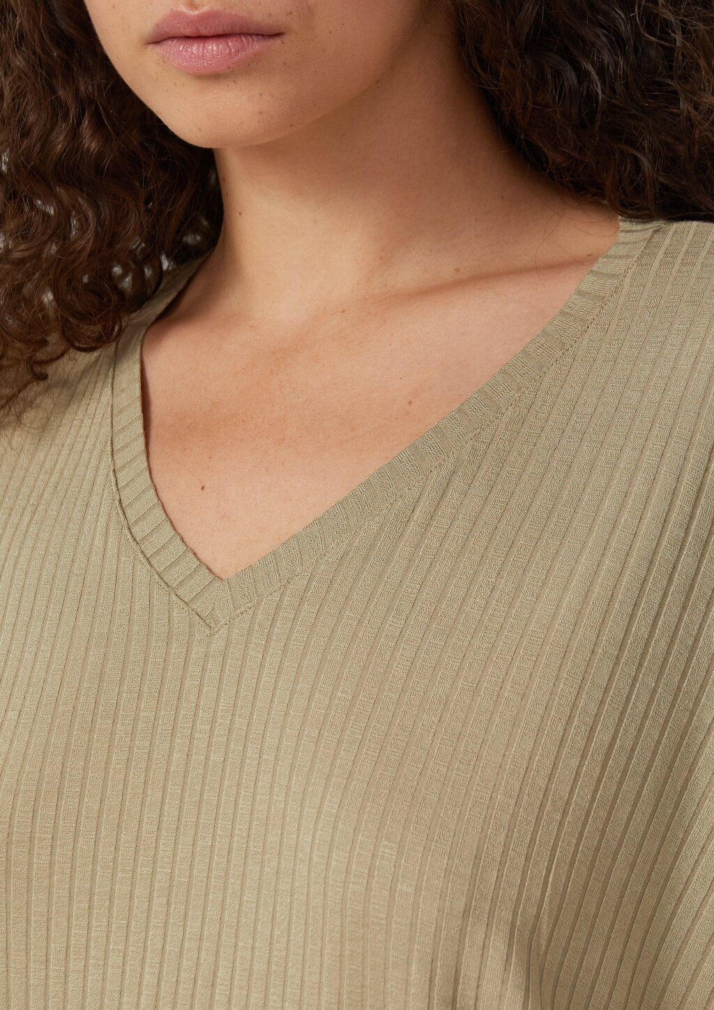 Oversize-Shirt mit Rippstruktur