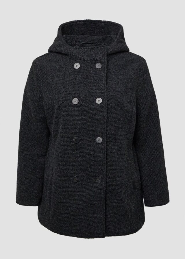 Kurzmantel in Wolloptik