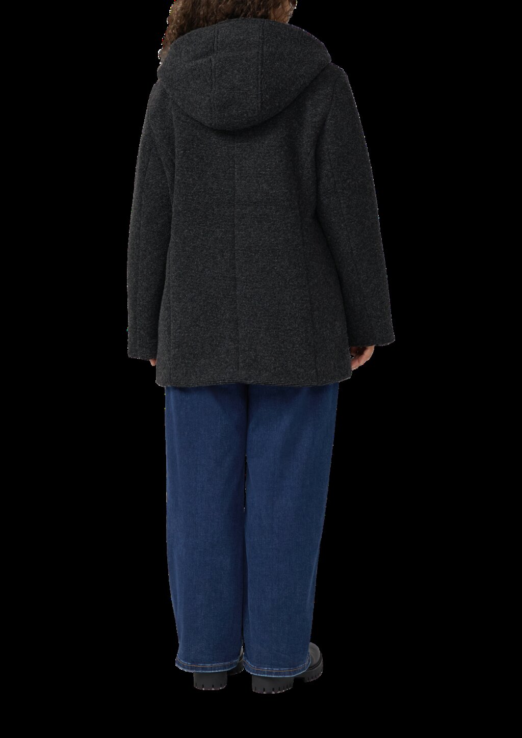 Kurzmantel in Wolloptik