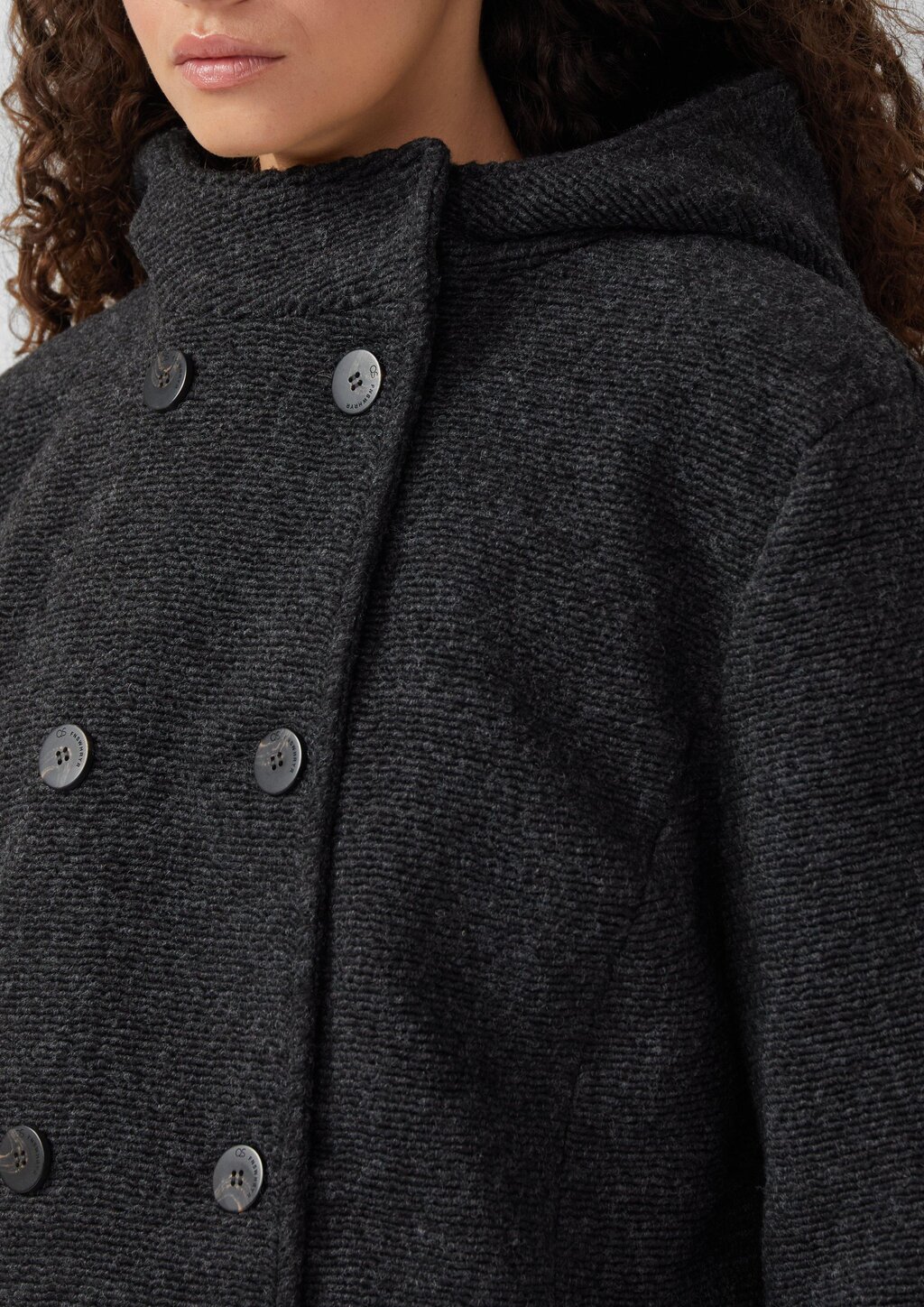 Kurzmantel in Wolloptik