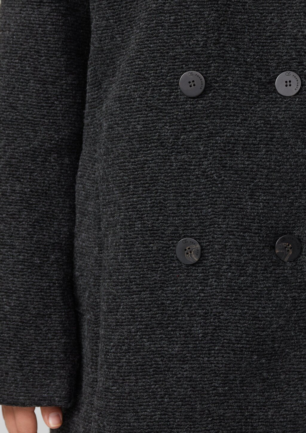 Kurzmantel in Wolloptik