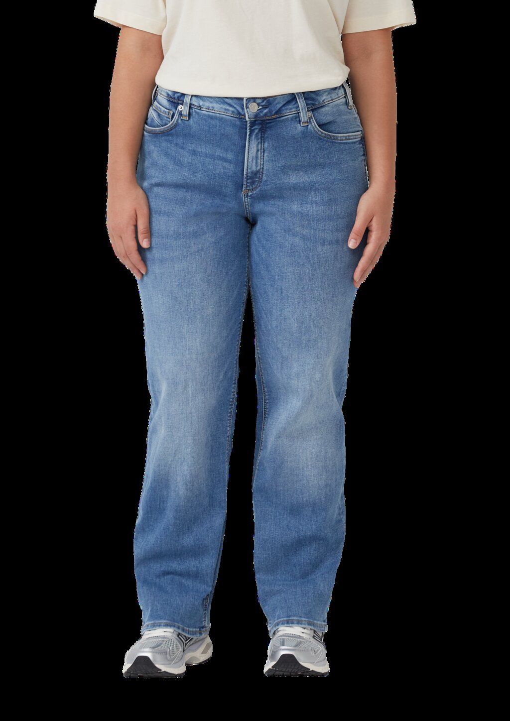 Jeans / Slim Fit / Mid Rise / Straight Leg