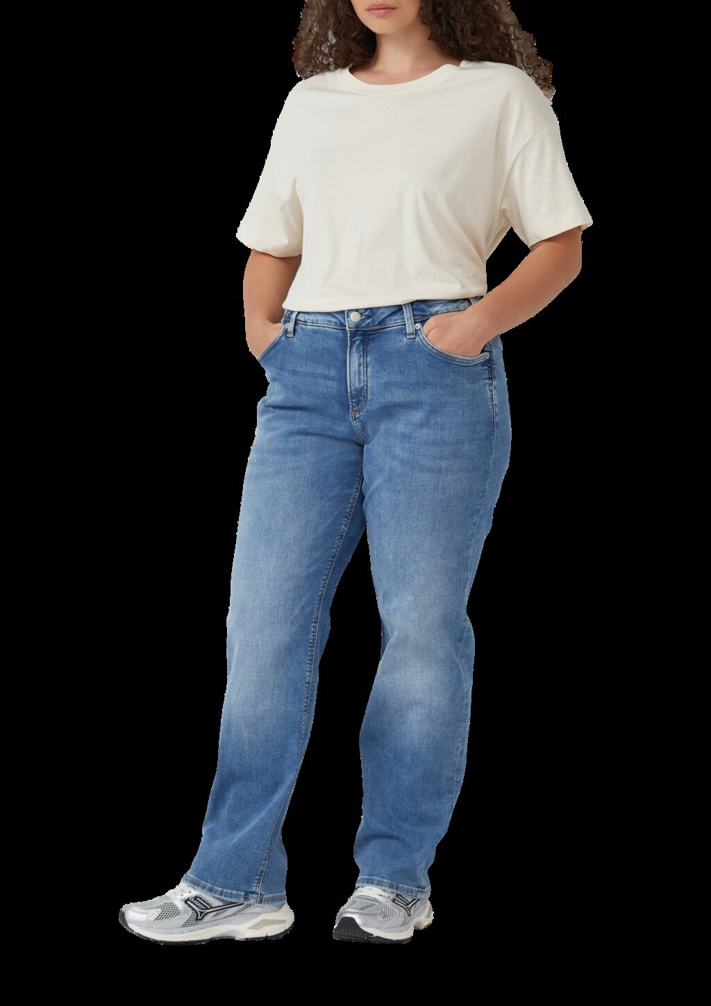 Jeans / Slim Fit / Mid Rise / Straight Leg