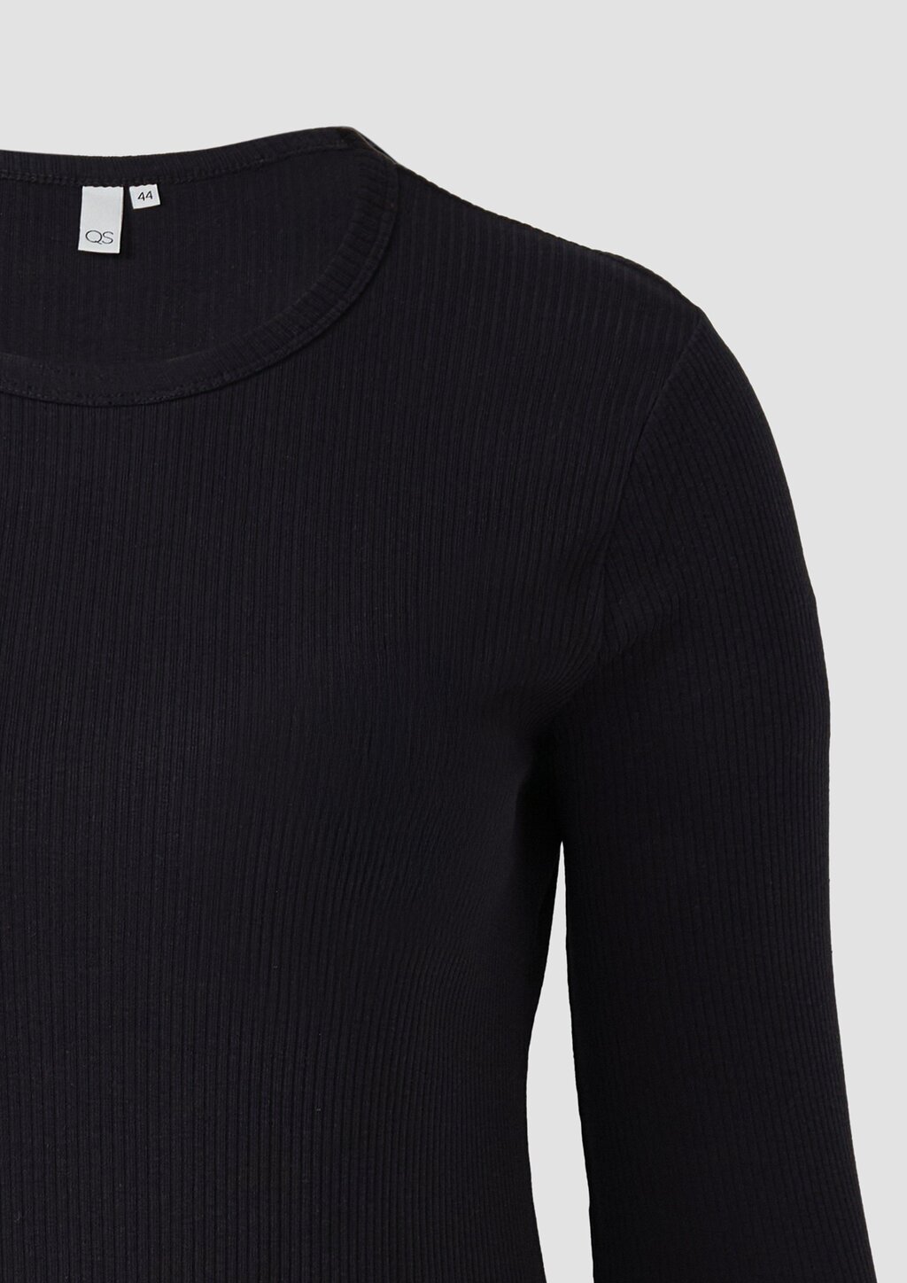 Geripptes Longsleeve im Slim Fit