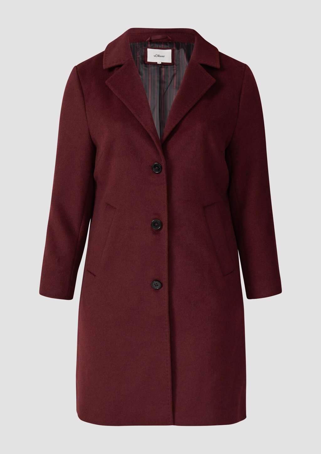 Woll-Mix Mantel mit Reverskragen