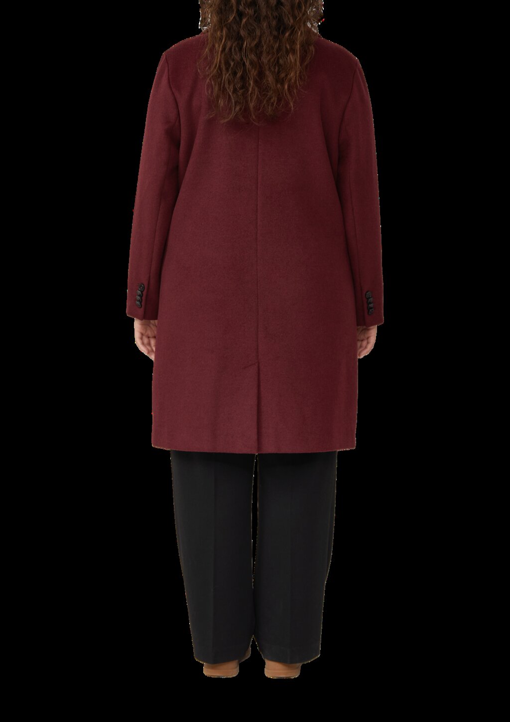 Woll-Mix Mantel mit Reverskragen