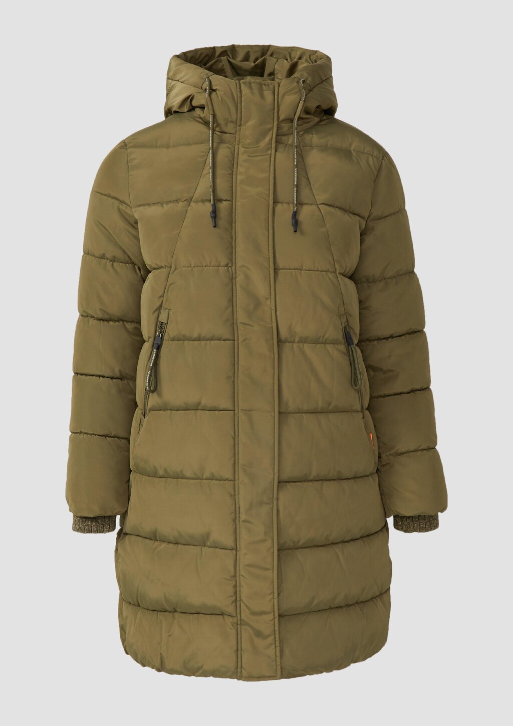 Wattierter Steppmantel mit Kapuze