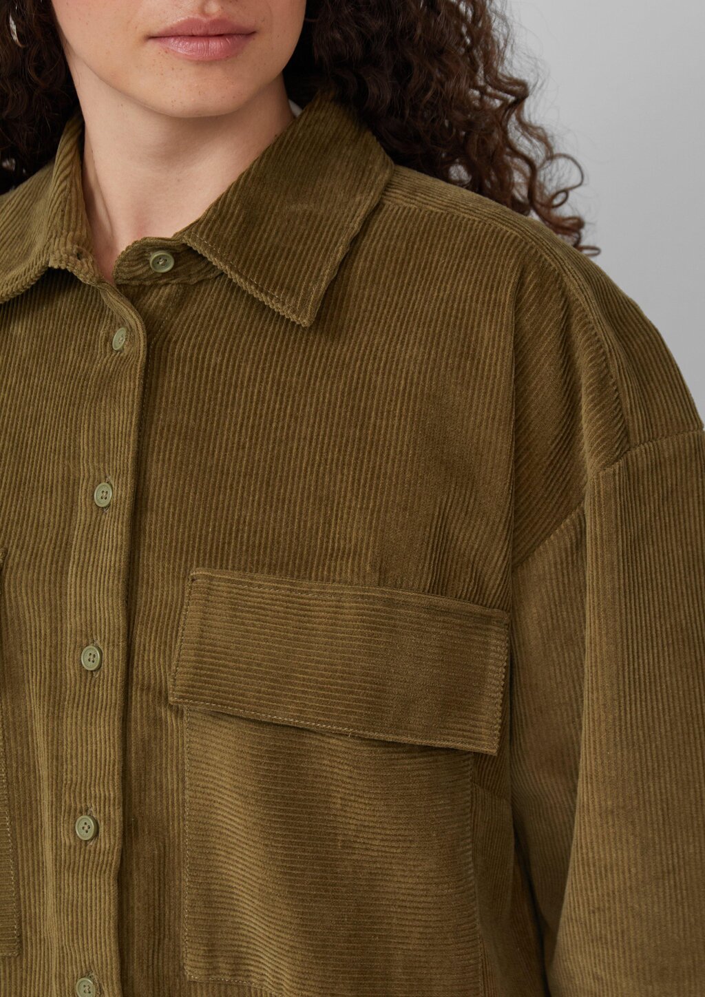 Bluse aus Baumwollcord