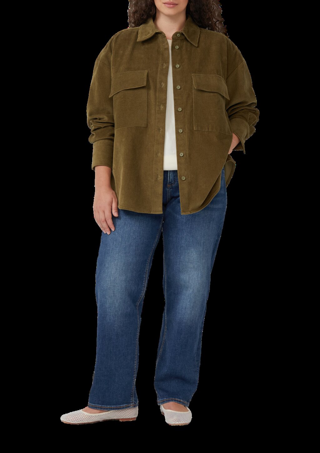 Bluse aus Baumwollcord