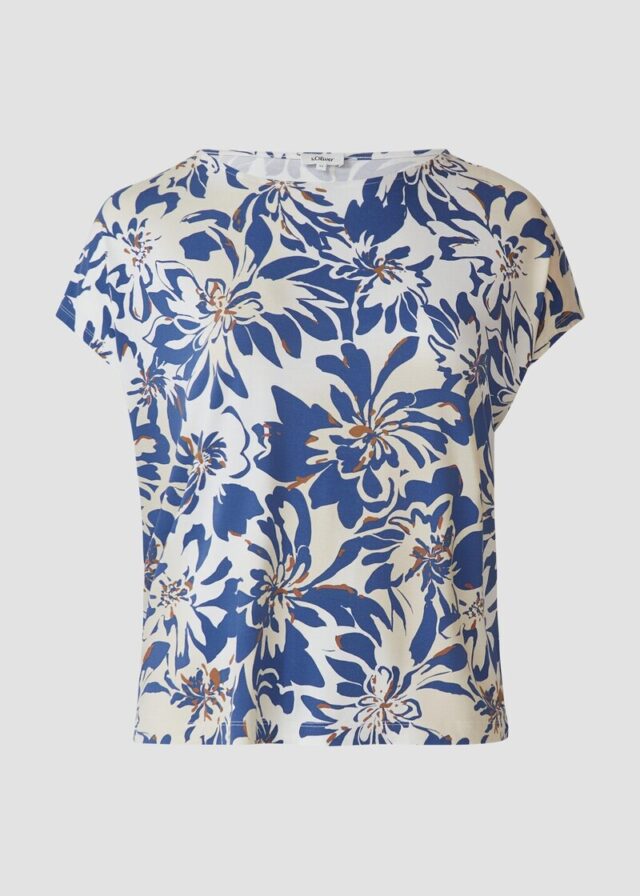 Ärmelloses T-Shirt im Relaxed Fit mit All-over-Muster