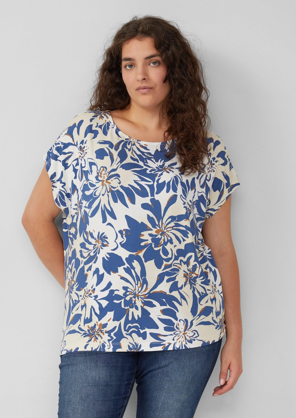 Ärmelloses T-Shirt im Relaxed Fit mit All-over-Muster