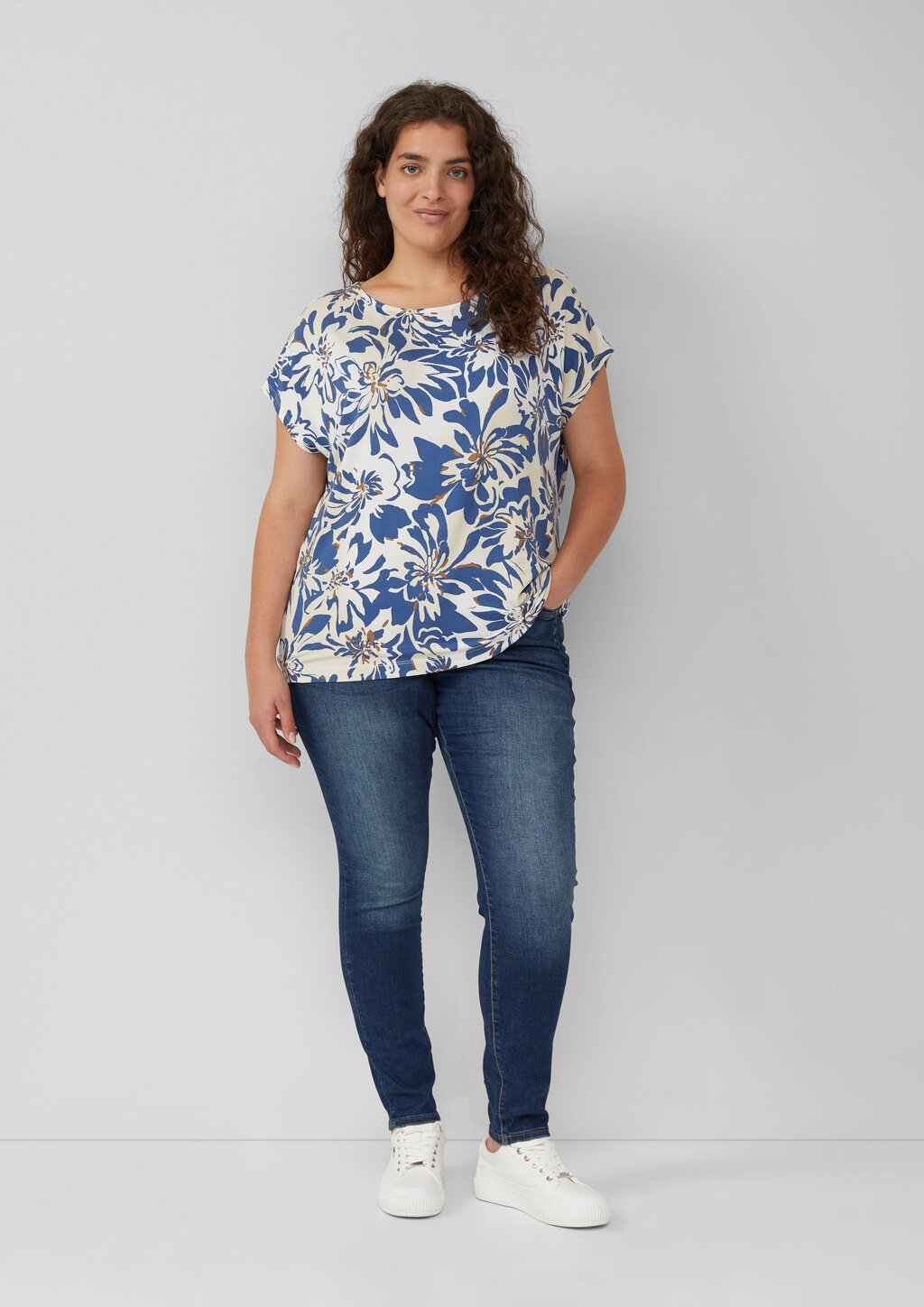 Ärmelloses T-Shirt im Relaxed Fit mit All-over-Muster