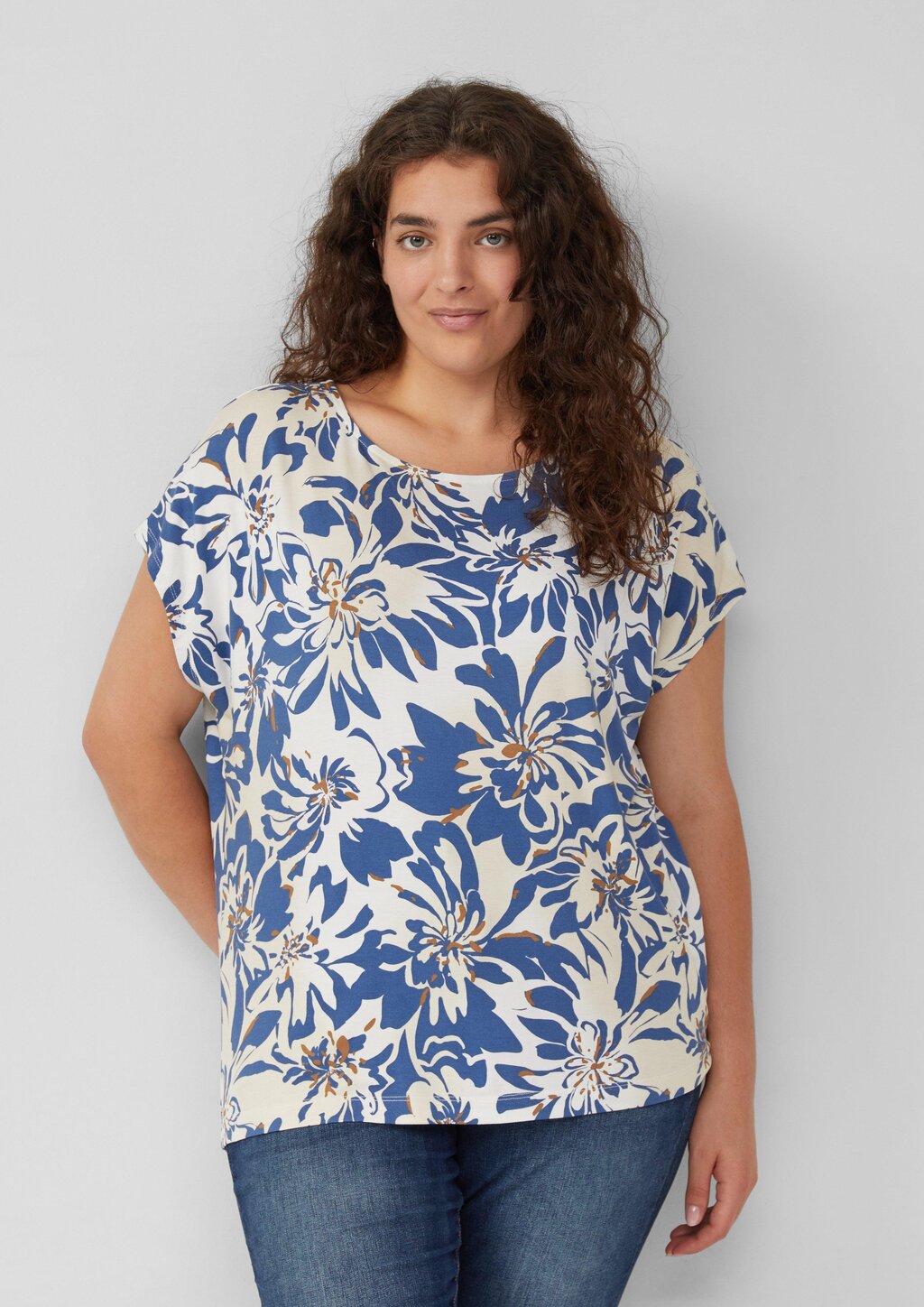 Ärmelloses T-Shirt im Relaxed Fit mit All-over-Muster