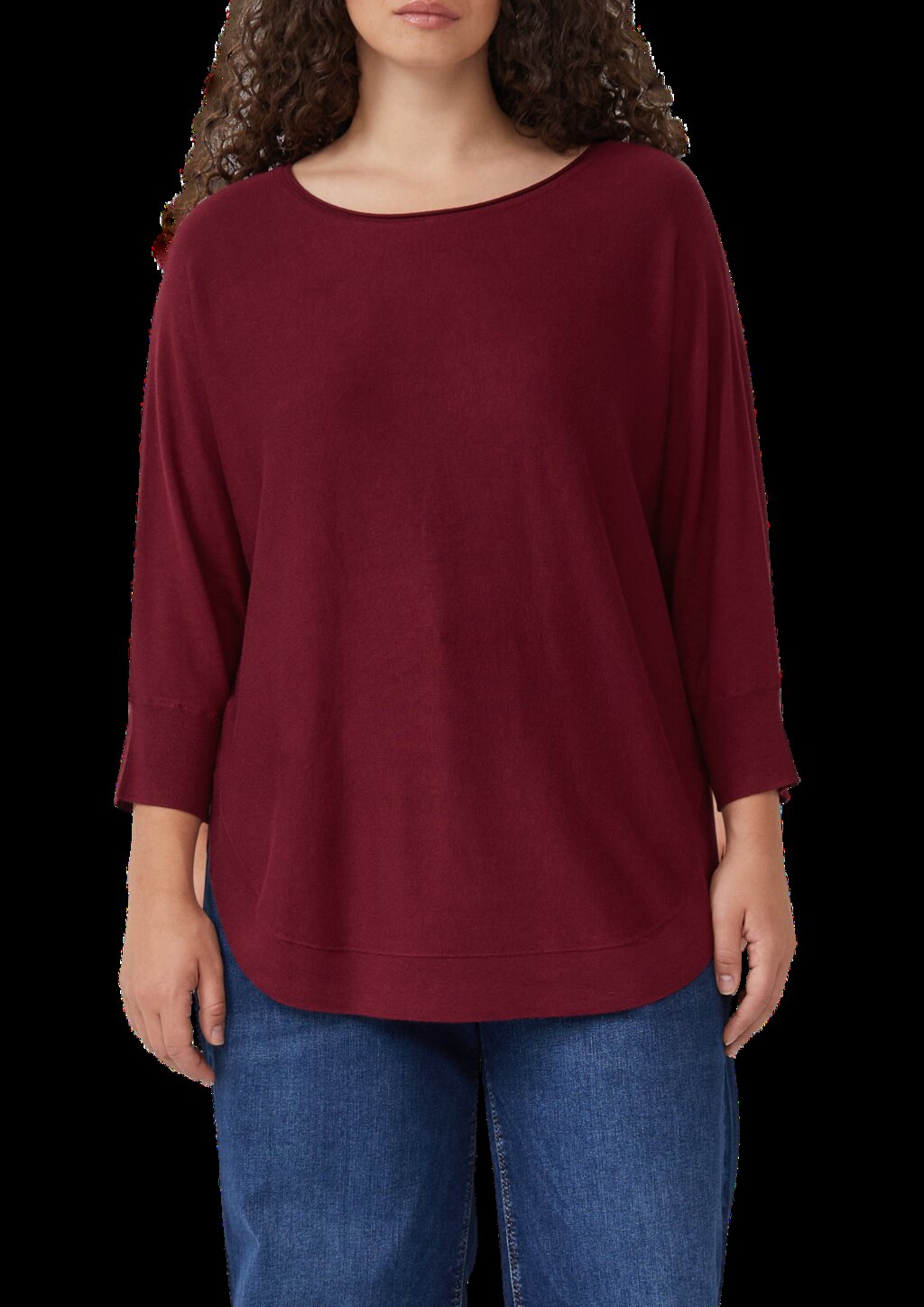 Strickpullover mit Fledermausarm