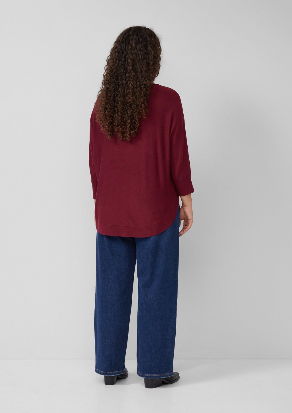 Strickpullover mit Fledermausarm