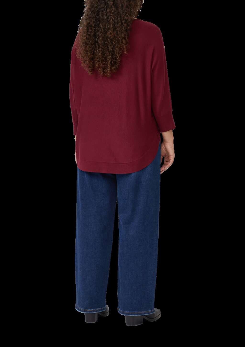 Strickpullover mit Fledermausarm