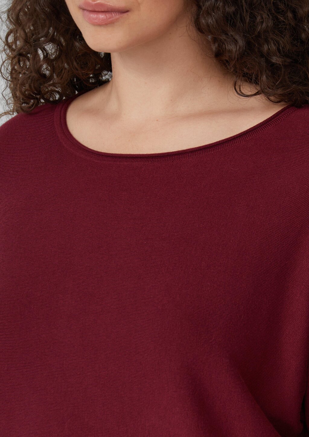 Strickpullover mit Fledermausarm