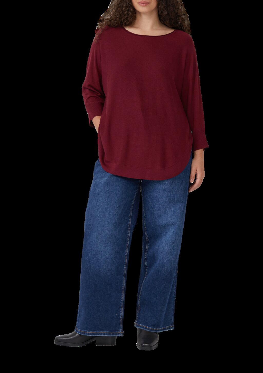 Strickpullover mit Fledermausarm