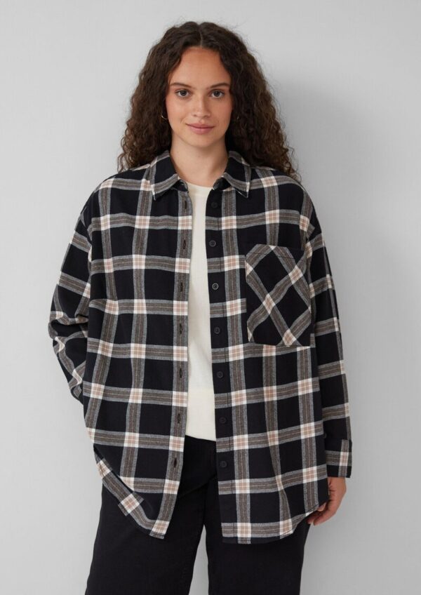 Bluse aus Baumwollflanell