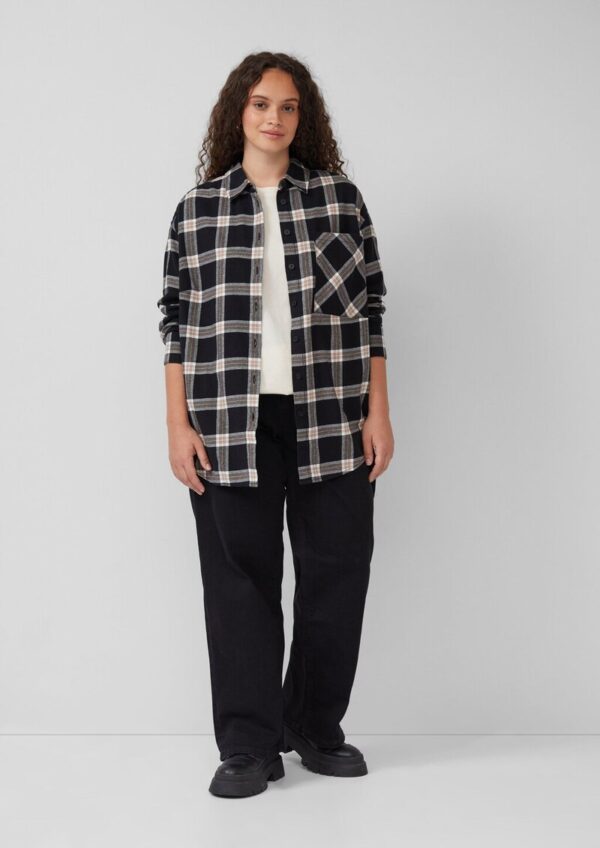 Bluse aus Baumwollflanell