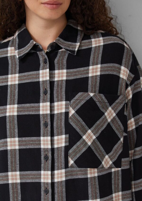 Bluse aus Baumwollflanell