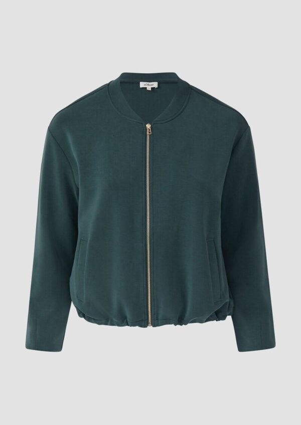 Oversized Scuba-Jacke mit verstellbarem Saum