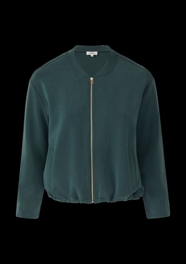 Oversized Scuba-Jacke mit verstellbarem Saum