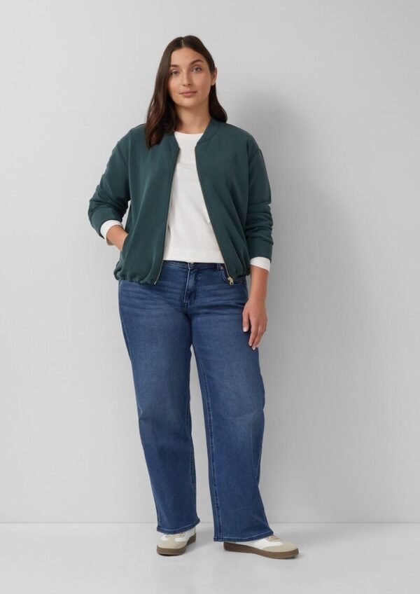 Oversized Scuba-Jacke mit verstellbarem Saum