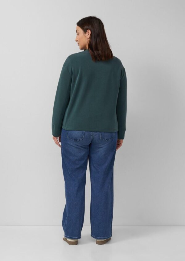 Oversized Scuba-Jacke mit verstellbarem Saum