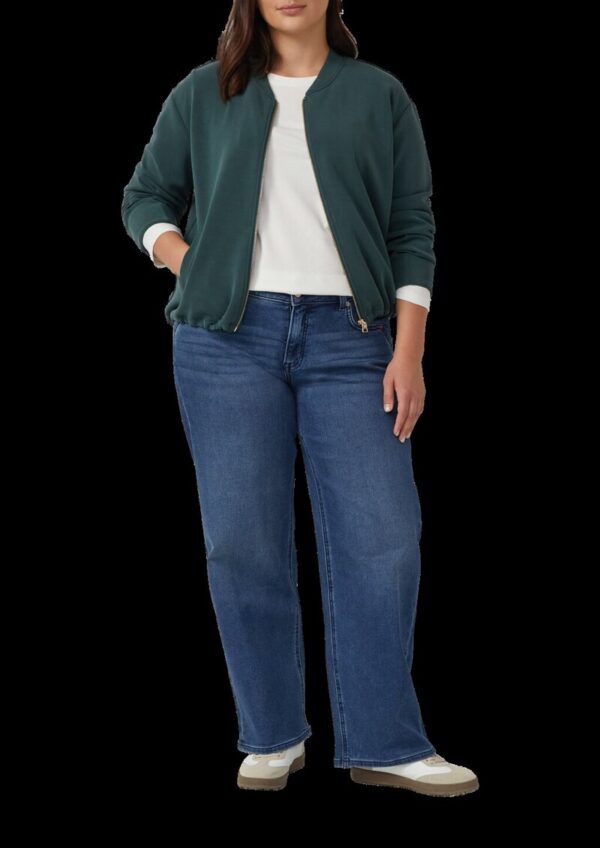 Oversized Scuba-Jacke mit verstellbarem Saum