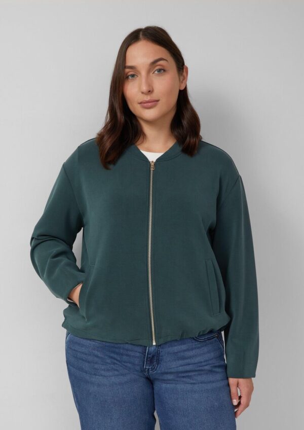 Oversized Scuba-Jacke mit verstellbarem Saum