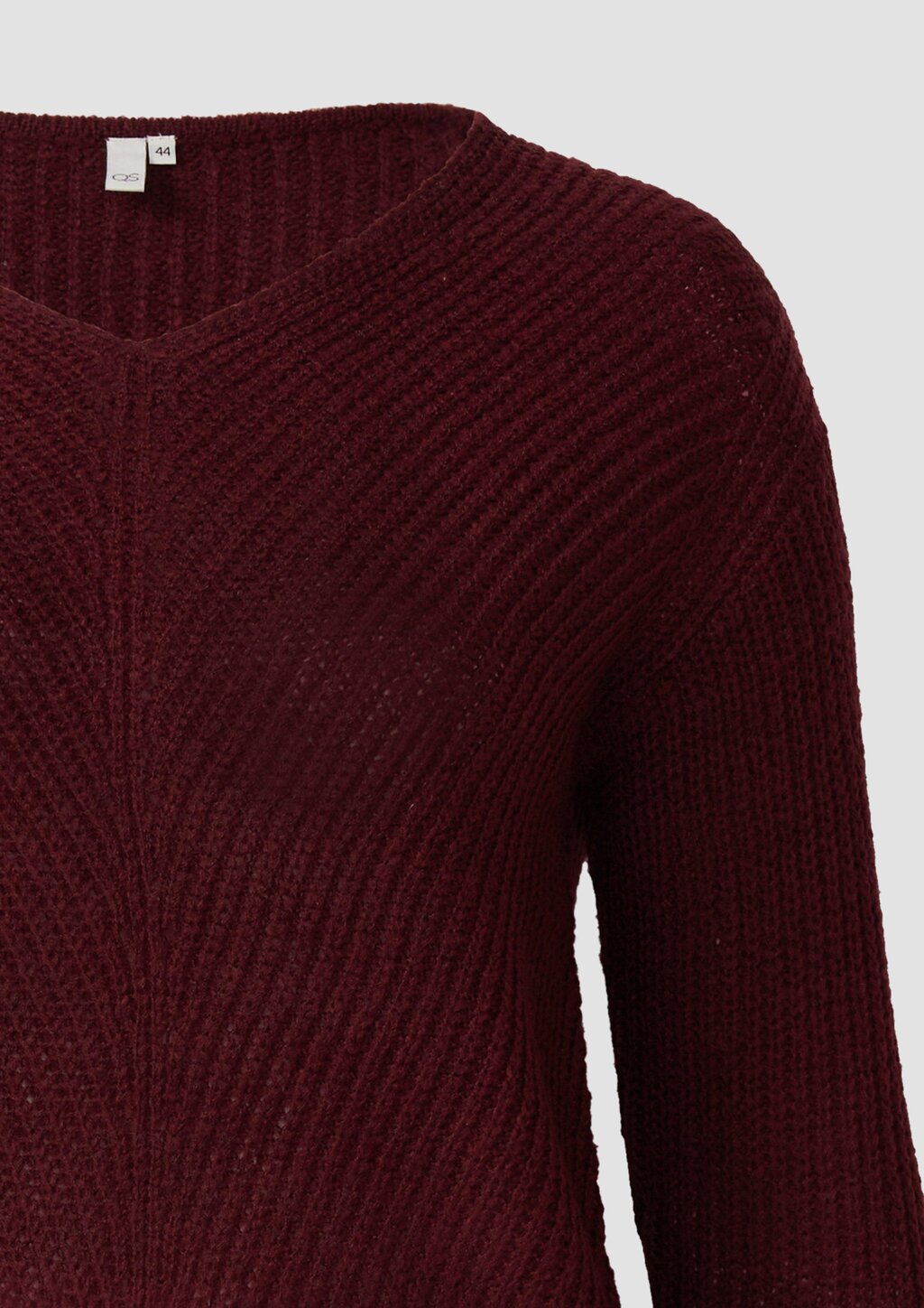 Melierter Pullover mit überschnittener Schulter