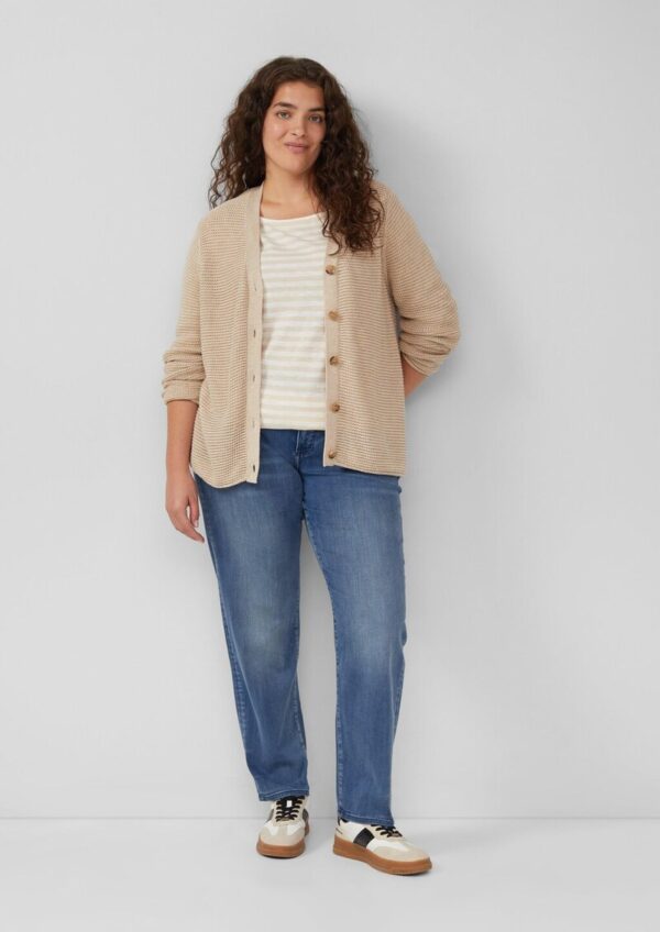 Strickpullover mit Knopfleiste