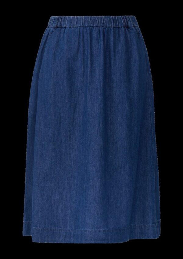 Denimrock in Midi-Länge mit Eingrifftaschen