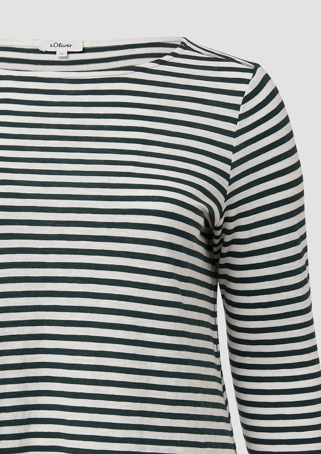 Lässiges Langarmshirt mit U-Boot-Ausschnitt