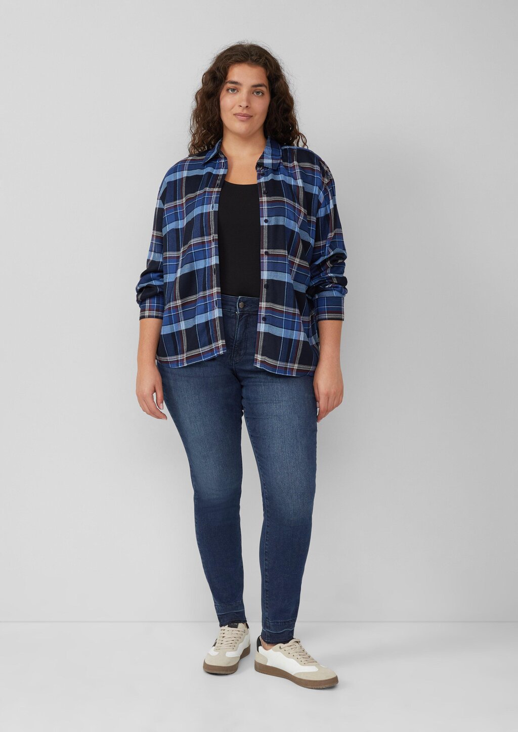 Schmal geschnittenes Tanktop aus Baumwollmix