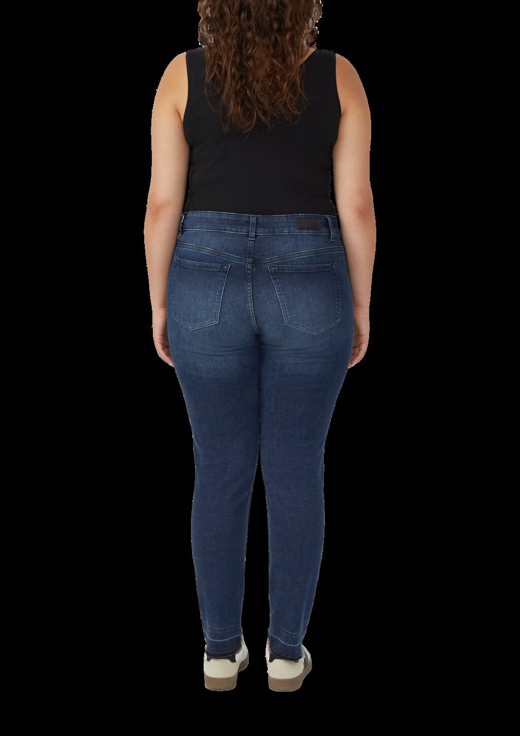 Schmal geschnittenes Tanktop aus Baumwollmix