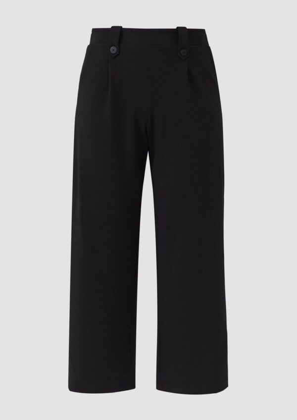 Crêpe-Hose im Relaxed Fit mit Wide Leg