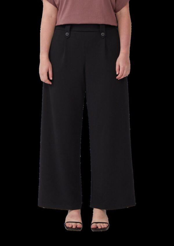 Crêpe-Hose im Relaxed Fit mit Wide Leg